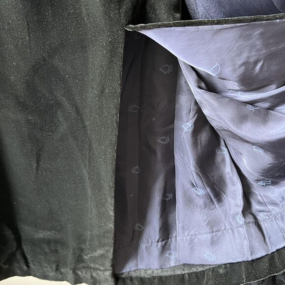 Strapless Velvet Lace Dress Womens XS Black Blue Tulle Bow Evening Formal - Picture 11 of 16